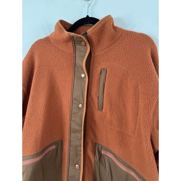 NWD Madewell MWL Resourced Sherpa Fleece Snap Front Jacket Size Small - Picture 6 of 10